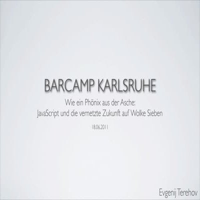 BarCamp Karlsruhe 18.06.2011