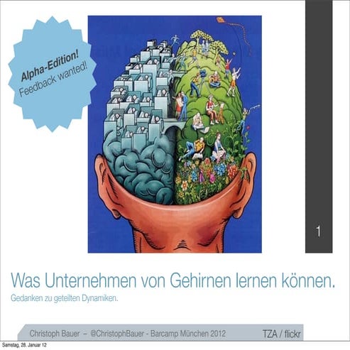 Was Unternehmen von Gehirnen lernen können. (Alpha-Version)