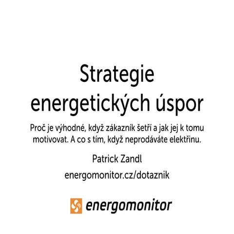 Barcamp zlín   strategie energetických úspor