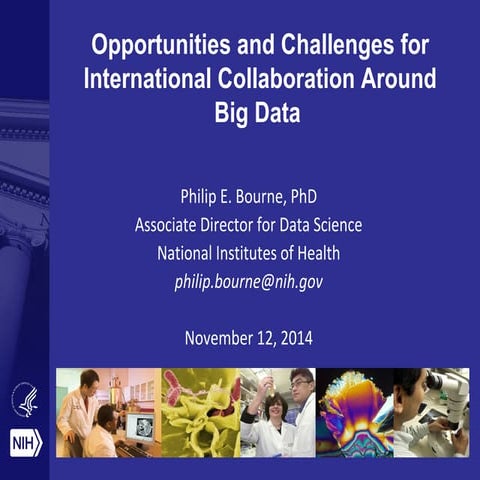 Opportunities and Challenges for International Cooperation Around Big Data