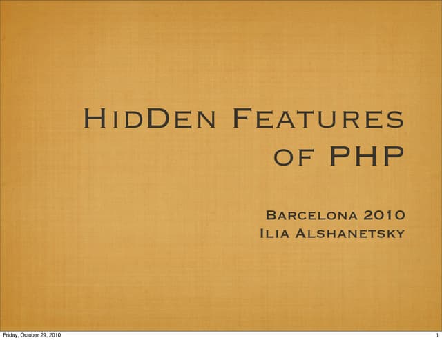 Barcelona 2010 hidden_features