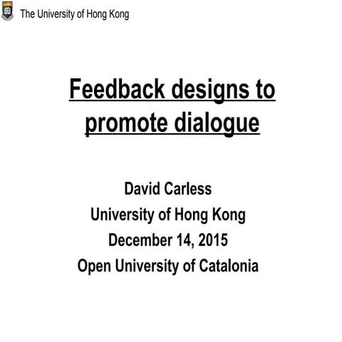 Feedback by design 