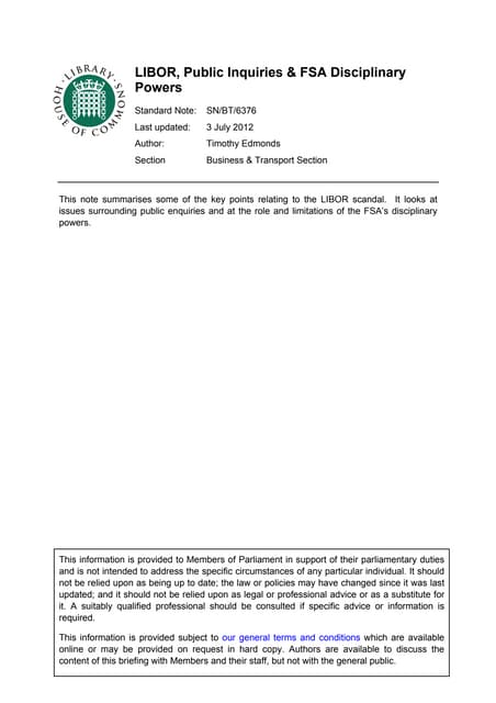 Libor Scandal | PPT