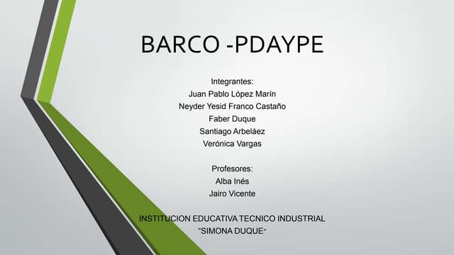 Barco  pdaype