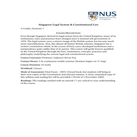 Revised Syllabus & Reading List | PDF