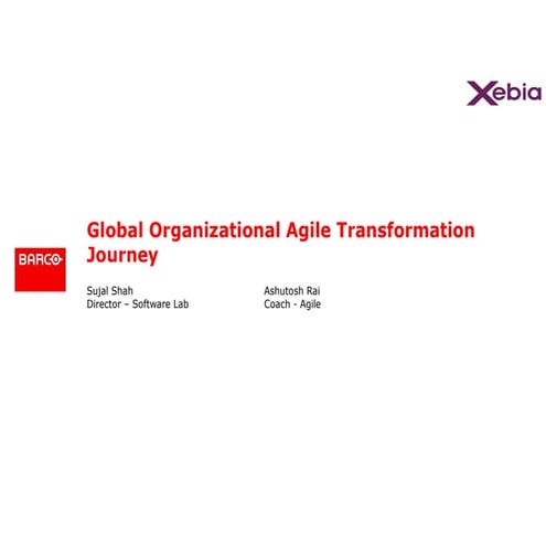 Global Agile transformation use case