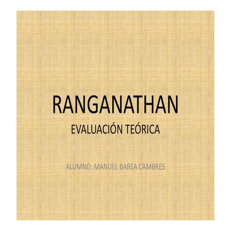 Práctica 1: Las leyes de Ranganathan | PDF