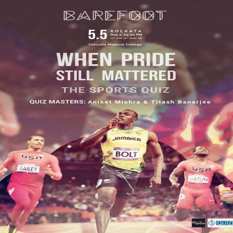 Barefoot sports quiz 2016 Kolkata