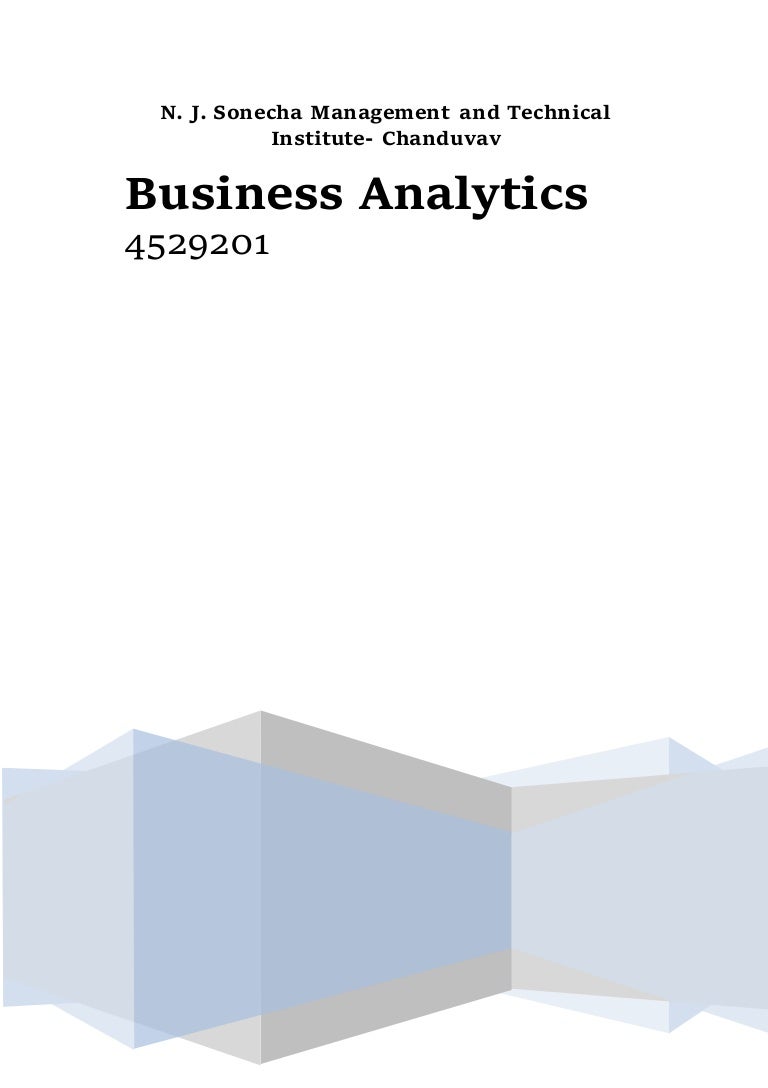 Business Analytics