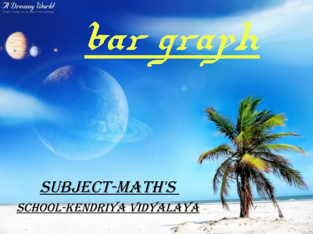 Bar graph presentation