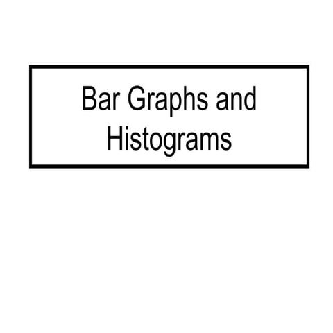 notes on how to draw bar graphs and histograms