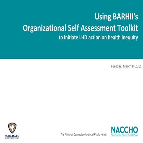 Barhii self assessmenttoolkitwebinar mar2011 final