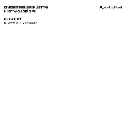 Progetto d'identità per il brand turistico della città di Bari