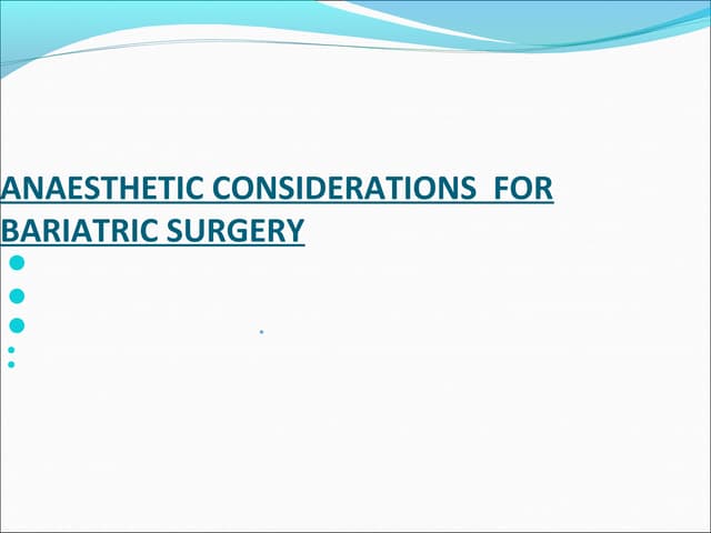 Bariatric surgery