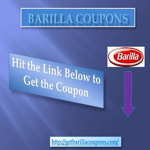 Barilla coupons
