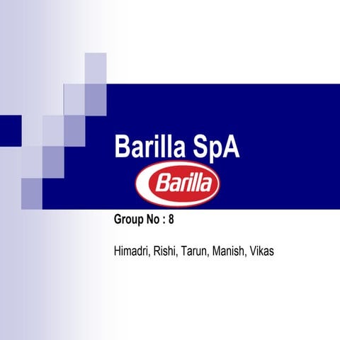 Barilla Spa: A case on Supply Chain Integration