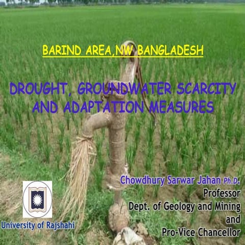 Barind nw bangladesh drought gw and adaptation | PPTX