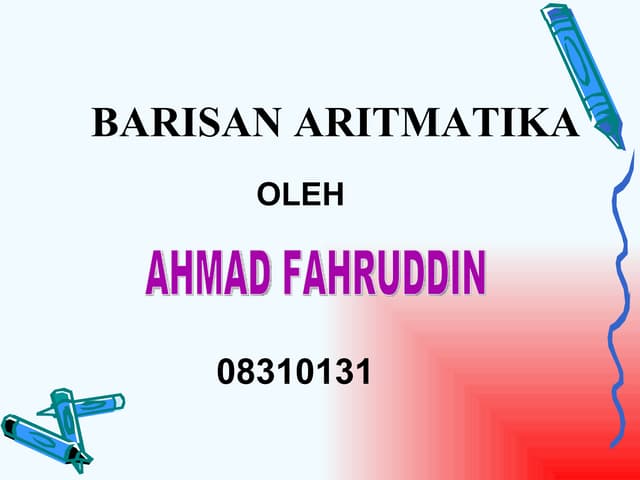 Barisan aritmatika