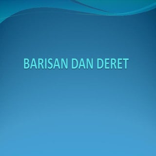 Barisan dan-deret