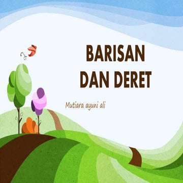 Barisan dan deret kelas 10