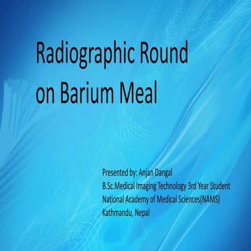 Barium Meal