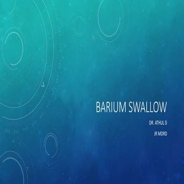 Barium swallow