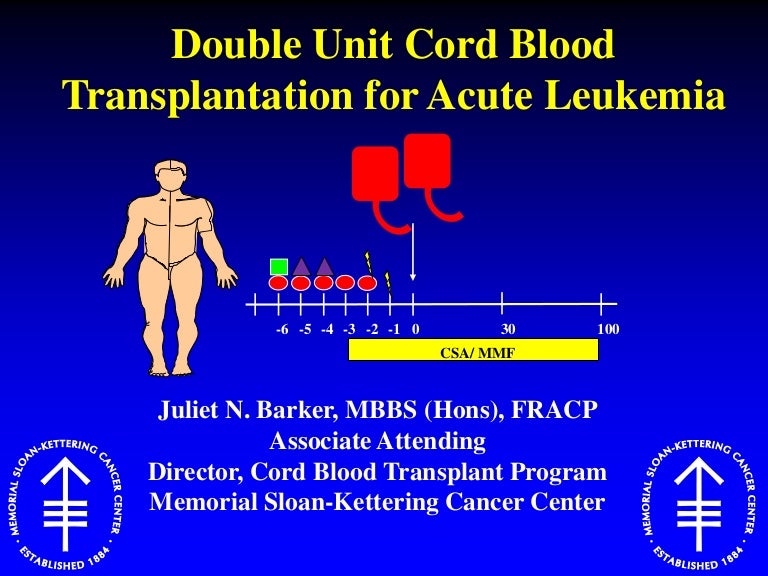 Double Unit Cord Blood Transplantation for Acute Leukemia