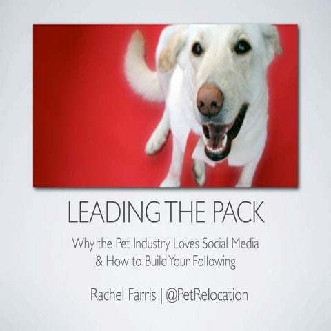 Leading the Pack: Why the Pet Industry Loves Social Media - Barkworld 2011 