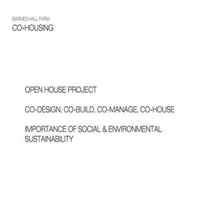 Barnes hall farm presentation