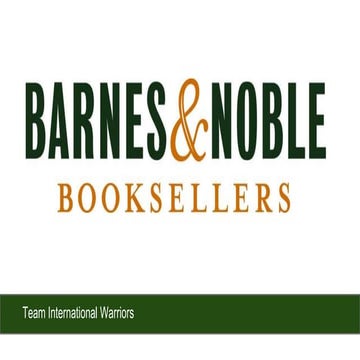 Barnes & Noble: the social problem
