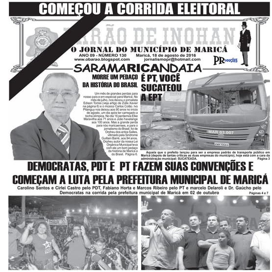 BARÃO DE INOHAN 130 - 18 de agosto de 2016