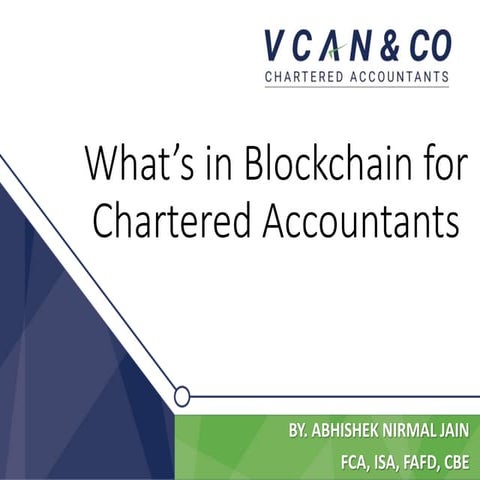 What's in Blockchain For Chartered Accountants