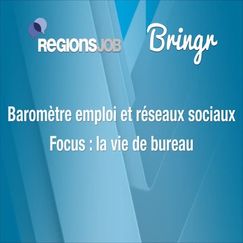 Baromètre emploi et réseaux sociaux : la vie de bureau