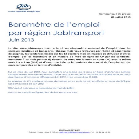 Barometre emploi jobtransport_juin2013