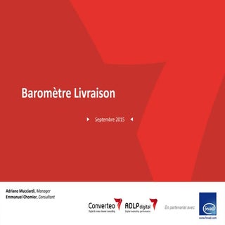 Baromètre de la livraison 2015 