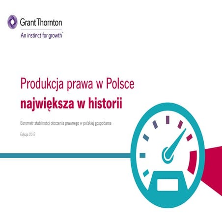 Produkcja prawa w Polsce największa w historii - edycja 2017 r.