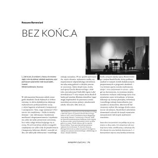 Rossano Baronciani, Bez końc.a