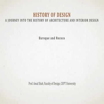 Introduction to Baroque and Rococo Architecture