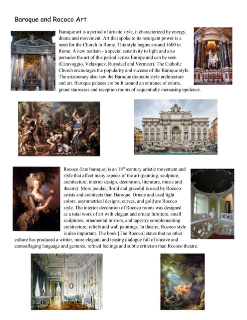Baroque and rococo art | DOCX