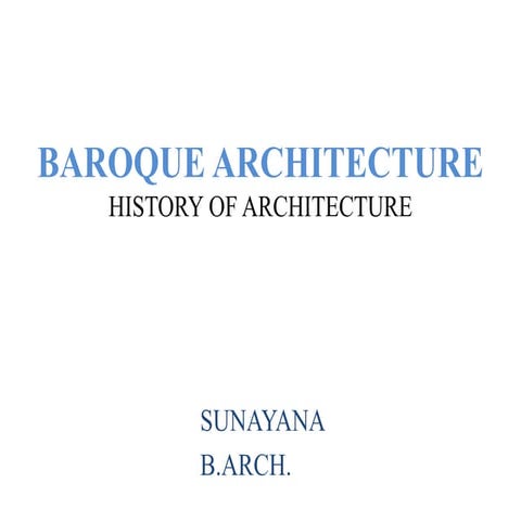 Baroque architecture