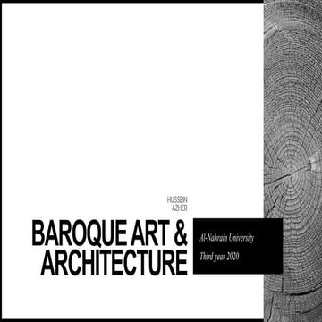 Baroque Art and Architecture - Report