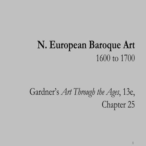 Baroque Art of Northern Europe