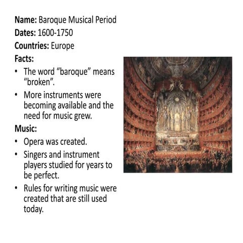 Baroque music