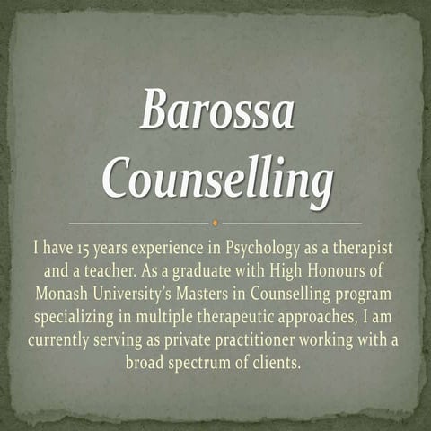 Barossa Counselling-Barossa Strong