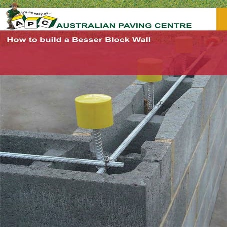 Easy steps to build a besser block wall