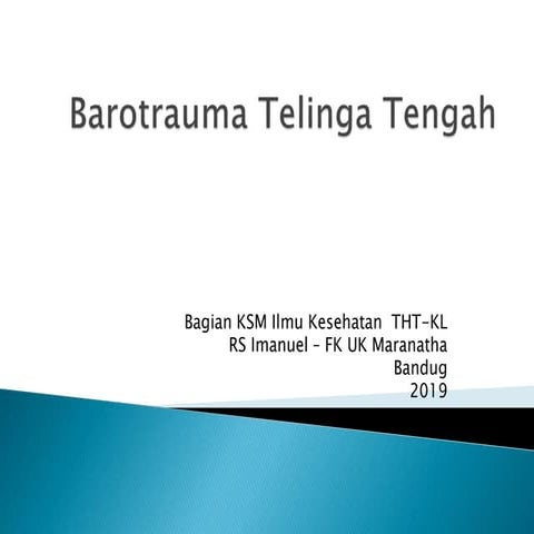 Barotrauma Telinga Tengah | PPT