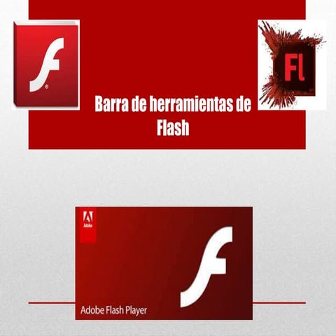 Barra de herramientas de flash