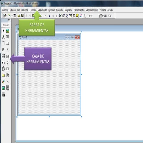 Barra de herramientas de visual 6.0