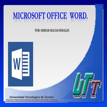 Barra de herramientas de word