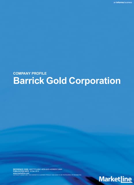 Barrick marketline